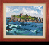 Tatoosh Island - oil on board, 16” x 24”