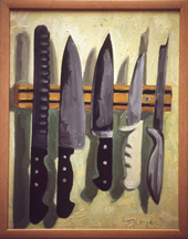 Knives - oil on canvas, 16” x 20”